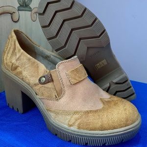 CAT Caterpillar Jayla Golden Brown Platform Shoes